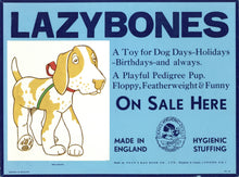 Load image into Gallery viewer, Dean&#39;s &quot;Lazybones&quot; Retail Showcard (code no. 46)
