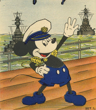 Load image into Gallery viewer, Mickey at Sea: Set 1; Airman Mickey: Set 2; Mickey in the Army: Set 3 [Three Mickey Mouse Military Theme Sewing Card Sets]
