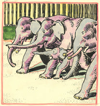 Load image into Gallery viewer, 115 Original Pen, Ink and Watercolor Drawings by Berta and Elmer Hader Published in SONNY ELEPHANT by Madge A. Bigham
