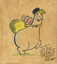 Load image into Gallery viewer, Original Pen, Ink and Watercolor Drawing by Al Capp of the Shmoo
