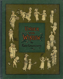 Two Original Graphite, Ink and Watercolor Drawings by Kate Greenaway, Published in Her Book "Under the Window"