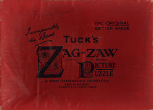 Tuck's "Zag-Zaw Picture Puzzle" No. 0601: "The White Hart at Hook" After Cecil Aldin; Complete in Original Box